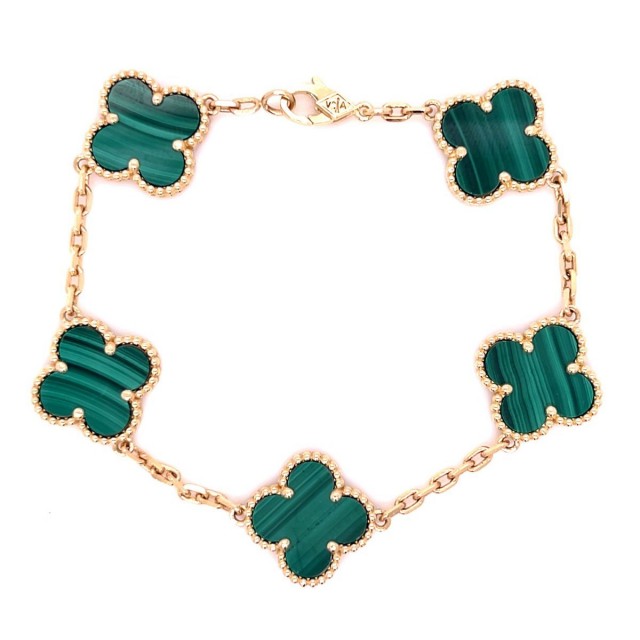 Златна дамска гривна Cleef 10,78гр. 18,0см. 14кр. проба:585 модел:32163-1
