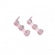 Златни обеци с диаманти 0,31Ct. чистота:SI модел:34038-1
