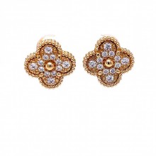 Златни обеци Cleef 6,66гр. 14кр. проба:585 модел:33726-5