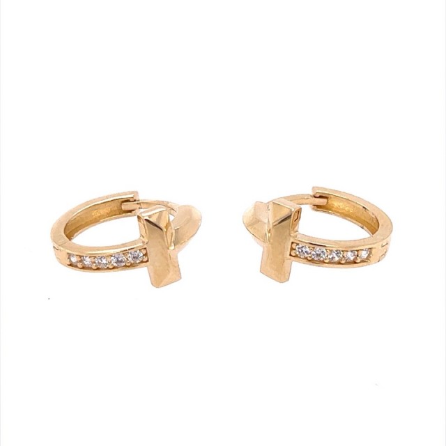 Златни обеци Tiffany 3,02гр. 14кр. проба:585 модел:23721-3