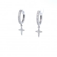 Златни обеци с диаманти 0,40Ct. чистота:SI модел:42903-1