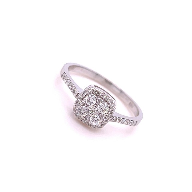 Златен дамски пръстен с диаманти 0,36Ct. чистота:SI  размер:54 модел:42556-1