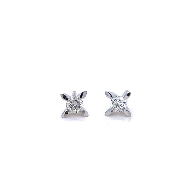 Златни обеци с диаманти 0,36Ct. чистота:SI модел:42878-6