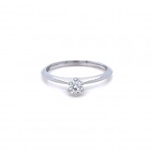 Златен дамски пръстен с диамант 0,23Ct. чистота:VS размер:54 модел:42881-6
