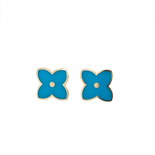 Златни обеци Vuitton 1,88гр. 14кр. проба:585 модел:23769-3