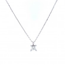 Златнo колие с диаманти 0,18Ct. чистота:SI 50см. модел:42922-1