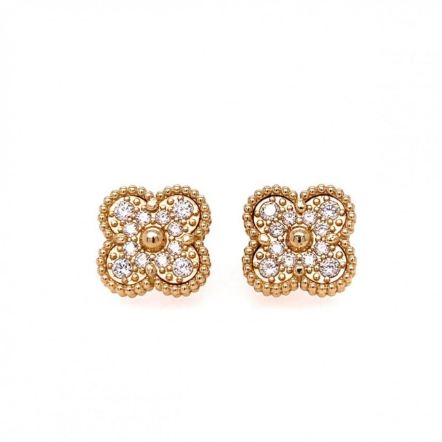 Златни обеци Cleef 6,66гр. 14кр. проба:585 модел:33726-5