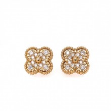 Златни обеци Cleef 6,66гр. 14кр. проба:585 модел:33726-5