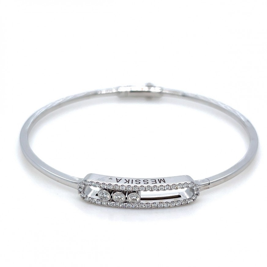 Златна дамска гривна с диаманти 0,58Ct. 18кр. модел:43058-1