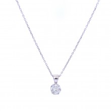 Златнo колие с диаманти 0,20Ct. чистота:SI 41см. модел:43651-1