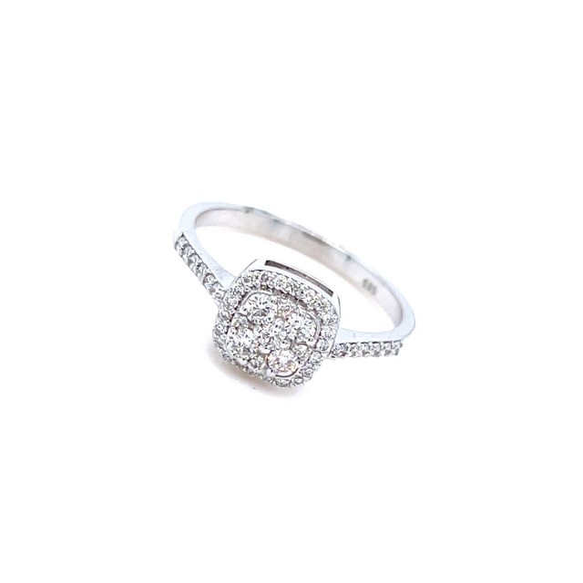 Златен дамски пръстен с диамант 0,42Ct. чистота:SI размер:54 модел:42926-1