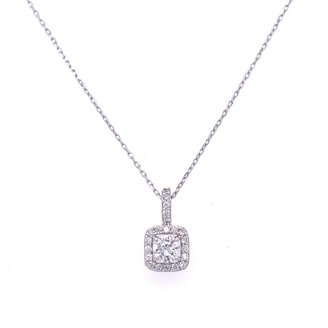 Златнo колие с диаманти 0,40Ct. чистота:SI 42см. модел:42555-1