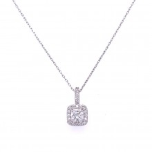 Златнo колие с диаманти 0,40Ct. чистота:SI 42см. модел:42555-1