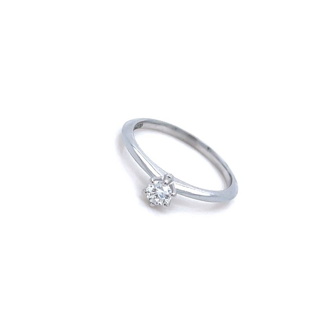 Златен дамски пръстен с диамант 0,23Ct. чистота:VS размер:54 модел:42881-6