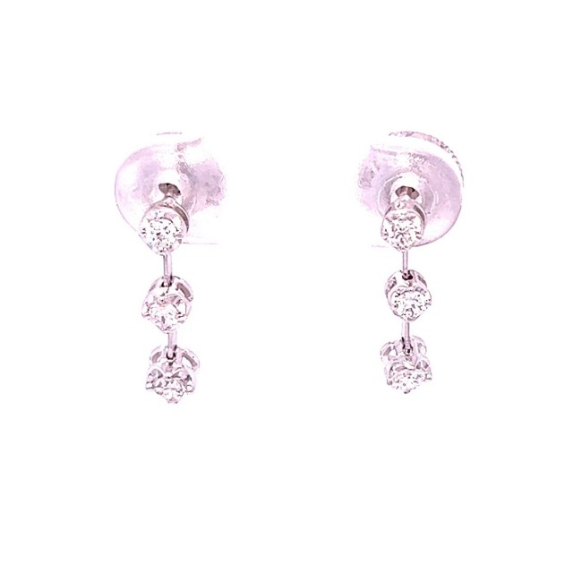 Златни обеци с диаманти 0,31Ct. чистота:SI модел:34038-1