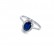 Златен пръстен със сапфир 0.77Ct. и диаманти 0.31Ct. чистота:SI размер:54 модел:42927-1