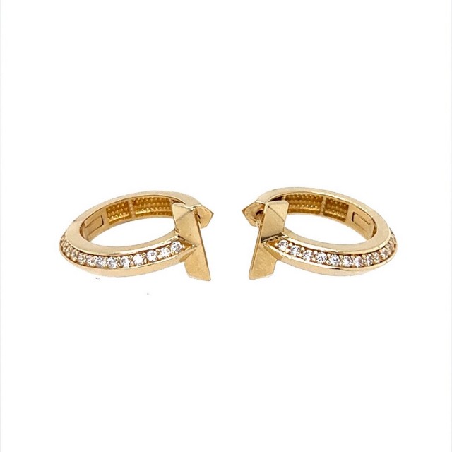 Златни обеци Tiffany 4,20гр. 14кр. проба:585 модел:23138-6
