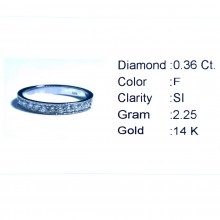 Златен дамски пръстен с диамант 0,36Ct. чистота:SI размер:54 модел:42925-1