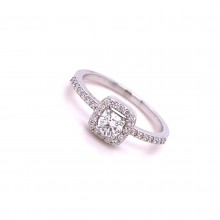 Златен дамски пръстен с диаманти 0,45Ct. чистота:SI  размер:54 модел:42560-1