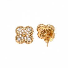 Златни обеци Cleef 6,66гр. 14кр. проба:585 модел:33726-5
