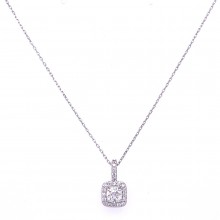 Златнo колие с диаманти 0,40Ct. чистота:SI 42см. модел:42555-1